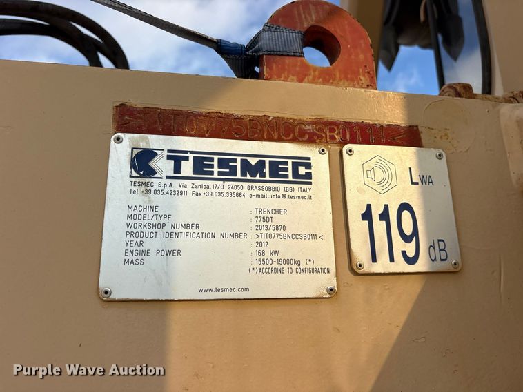 2012 Tesmec 775DT