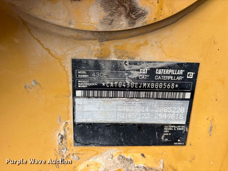 image for item ES8298 2012 Caterpillar 430E IT backhoe