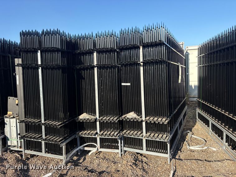image for item ES8400 (44) 2024 EINGP F10 Wrought Iron Site Fence panels