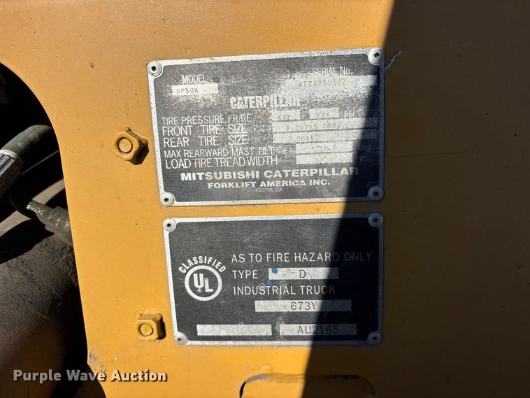 image for item ES8456 2008 Caterpillar DP80K forklift