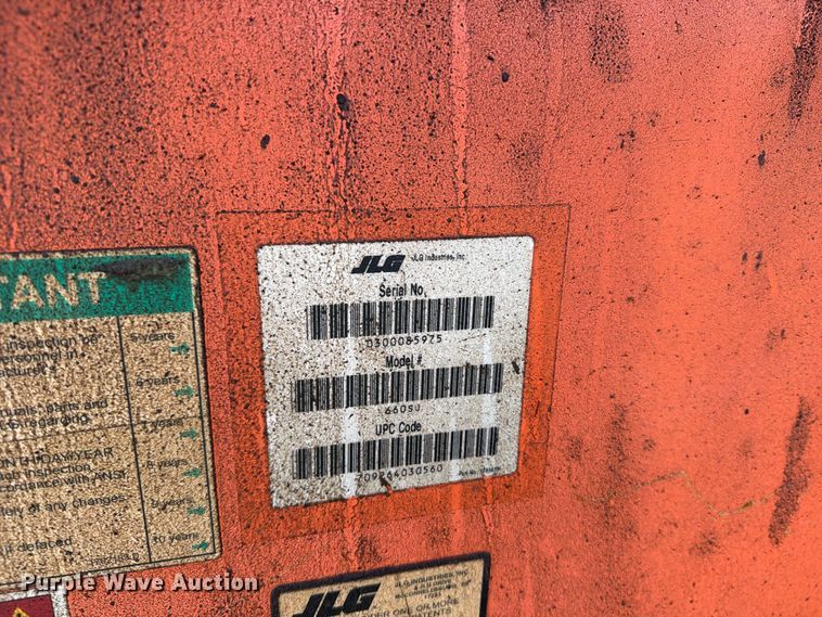 image for item EV7027 2005 JLG 660SJ boom lift