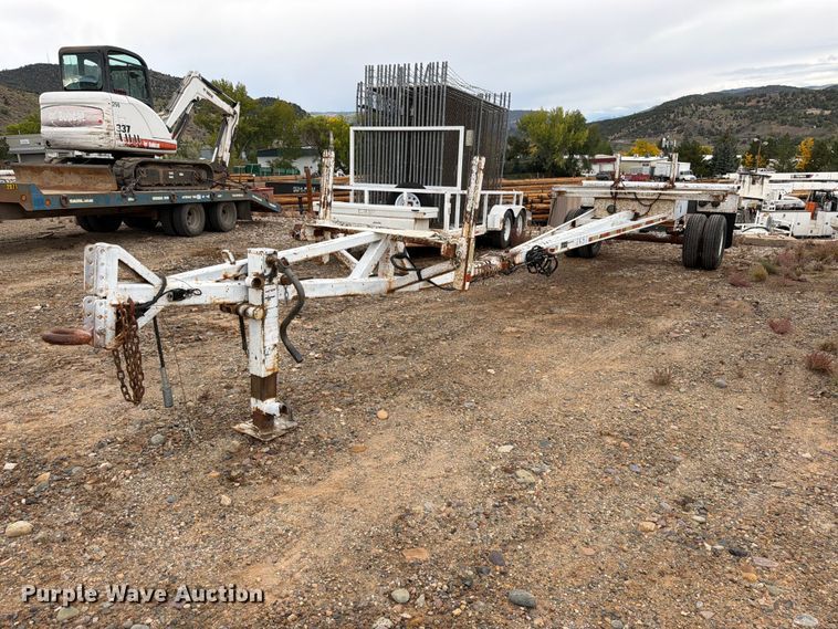 image for item EW1000 1992 Clifton Metal Products pole trailer