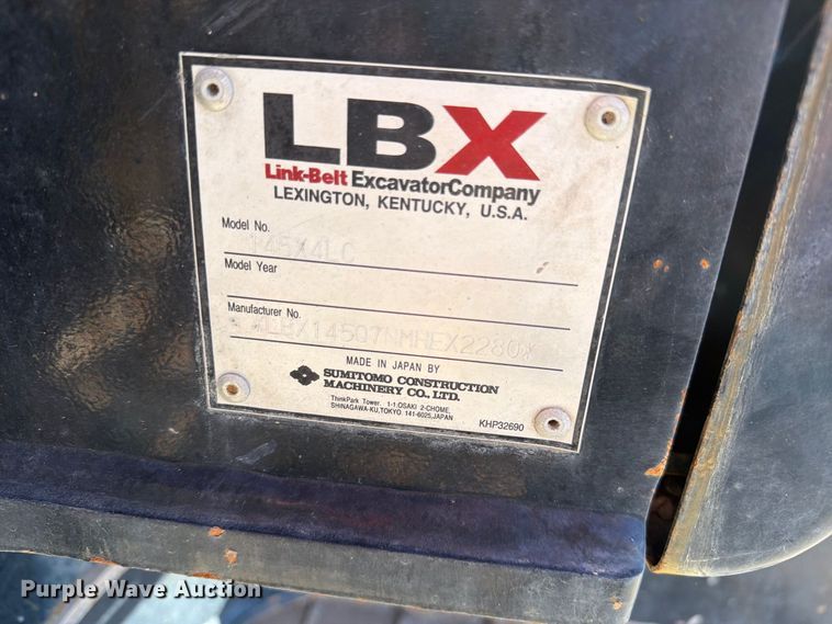 image for item EW1177 2022 Link Belt 145X4LC excavator