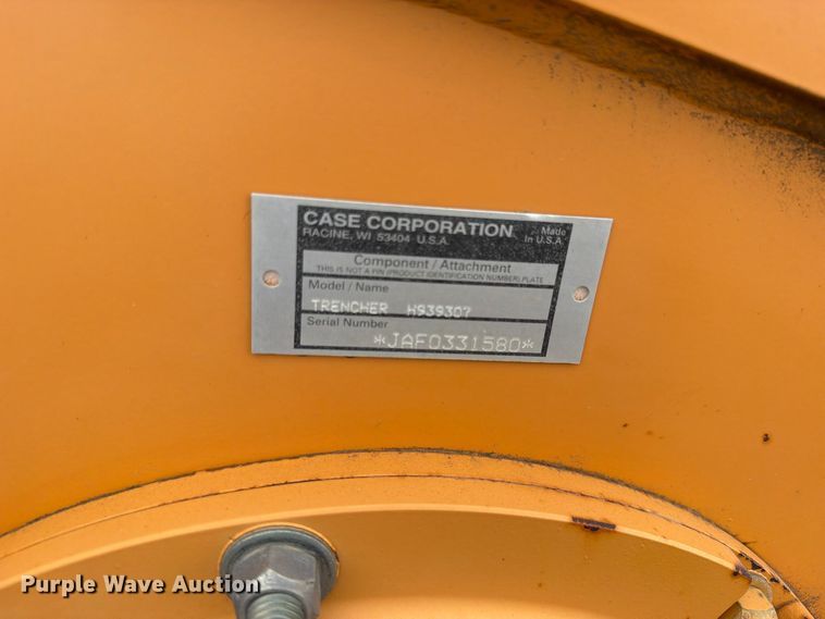 image for item EW1189 2001 Case 560 trencher