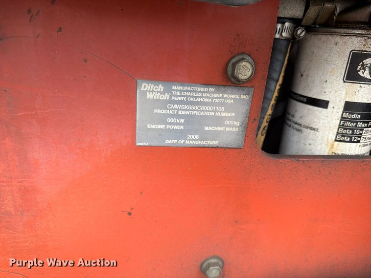 image for item EW1192 2008 Ditch Witch 650 compact utility loader