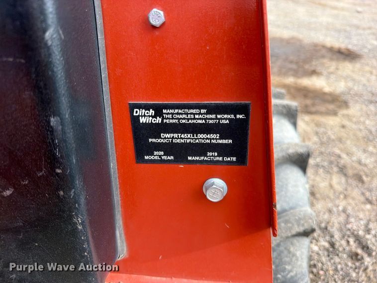 image for item EW1193 2019 Ditch Witch RT45 trencher