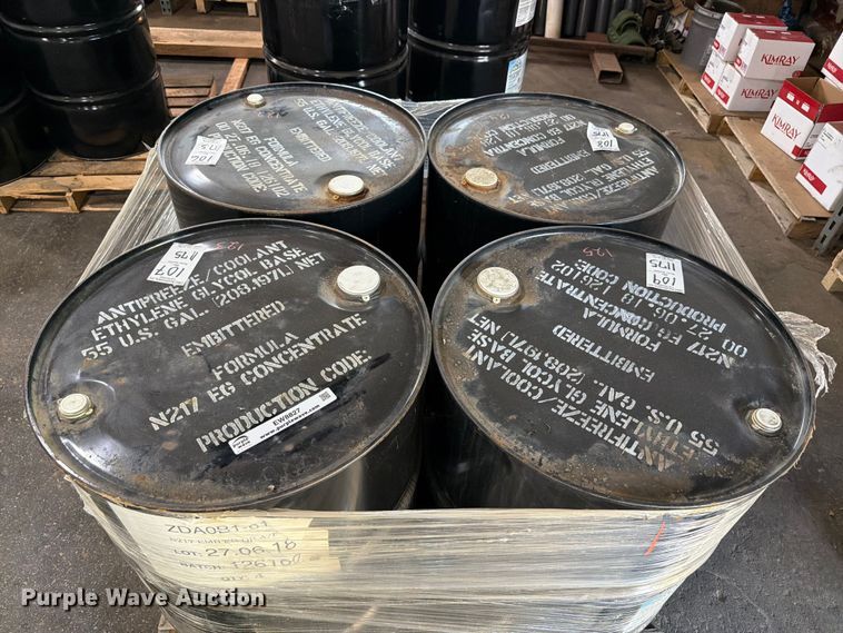 image for item EW8827 (9) 55 gallon drums of coolant concentrate