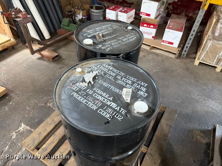 image for item EW8827 (9) 55 gallon drums of coolant concentrate