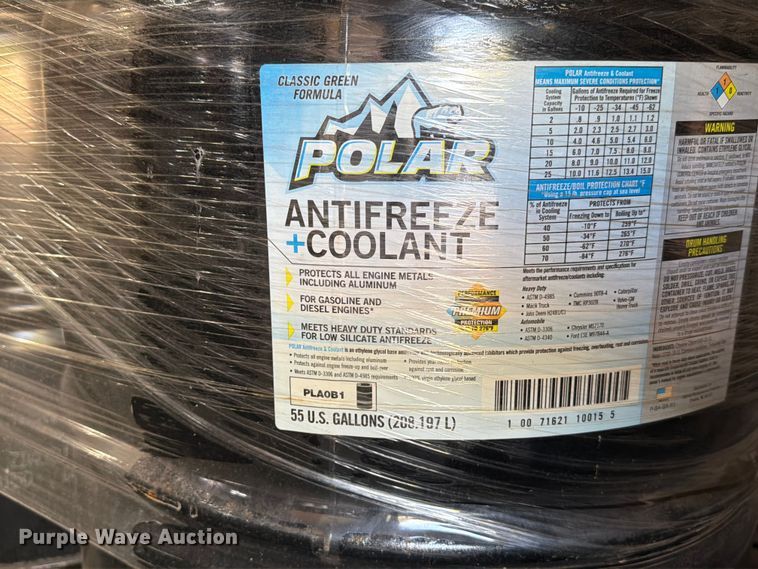 image for item EW8827 (9) 55 gallon drums of coolant concentrate