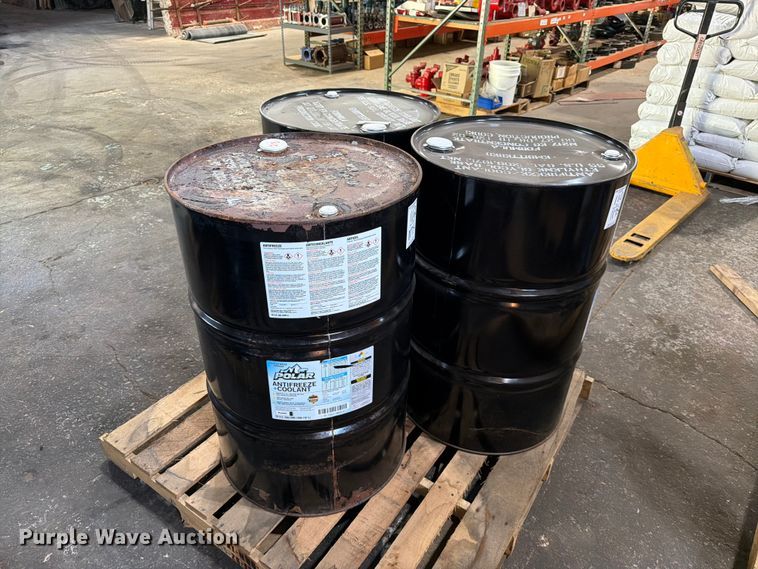 image for item EW8827 (9) 55 gallon drums of coolant concentrate