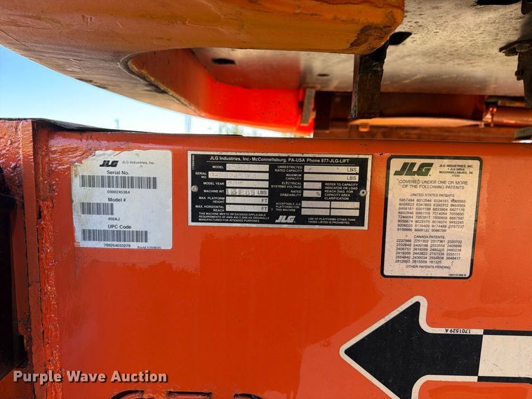 image for item EX1084 2018 JLG 450AJ boom lift