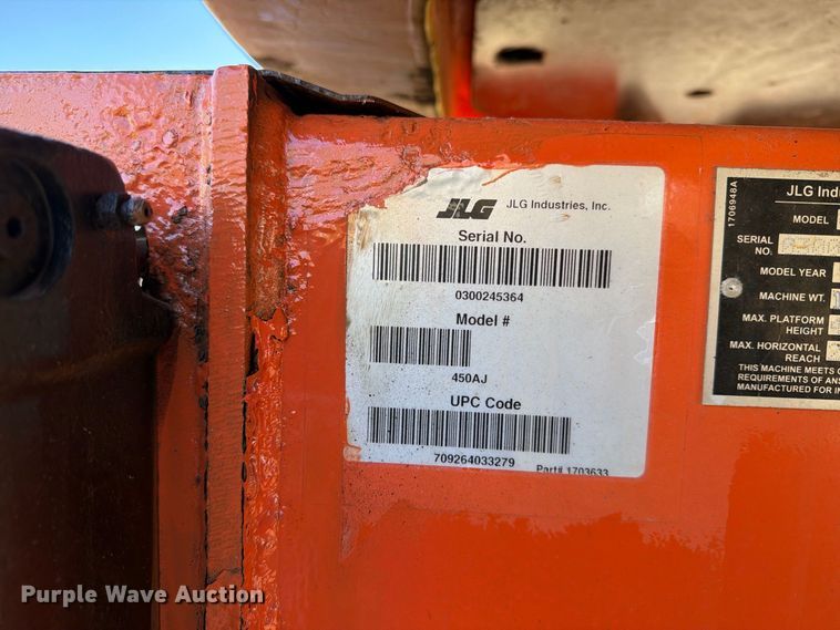 image for item EX1084 2018 JLG 450AJ boom lift