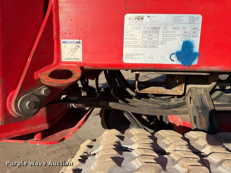image for item EX1085 2016 Teupen TL54AJ boom lift