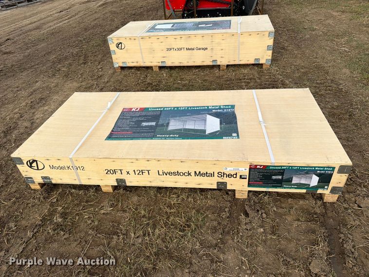 image for item EX4408 KJ K1912 livestock metal shed