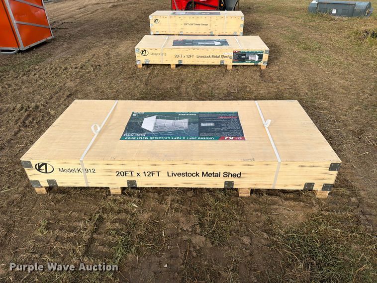 image for item EX4409 KJ K1912 livestock metal shed