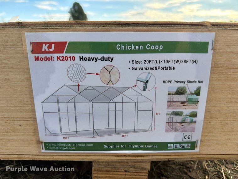 image for item EX4412 (2) KJ K2010 chicken coops