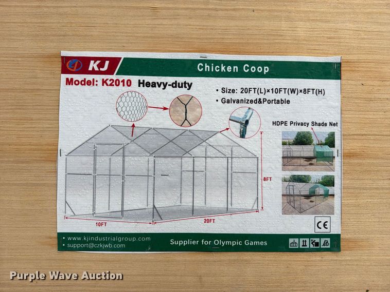 image for item EX4412 (2) KJ K2010 chicken coops
