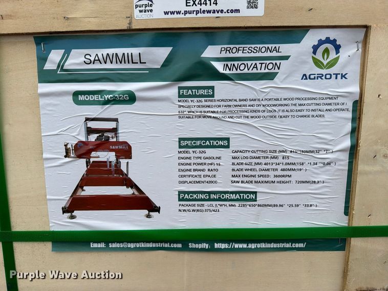 image for item EX4414 2026 AGT YC-32G sawmill