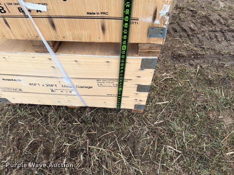 image for item EX4415 KJ K4525 Double garage steel barn