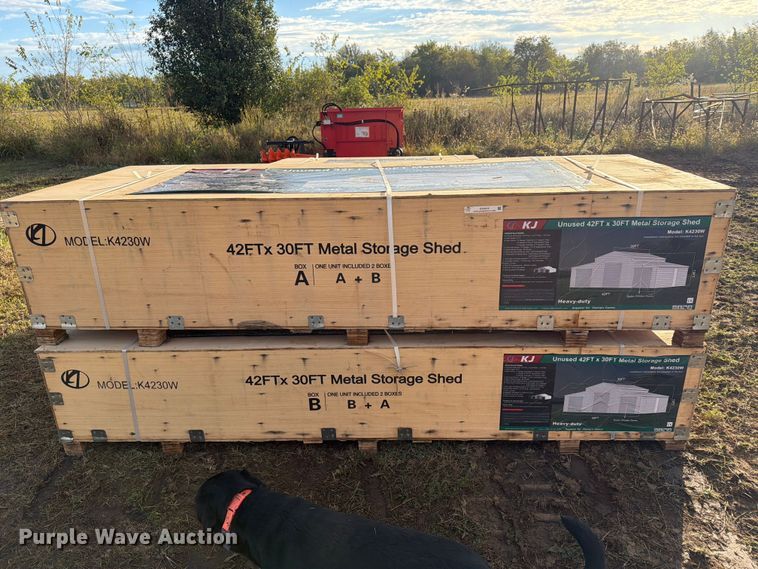 image for item EX4418 KJ K4230W metal shed