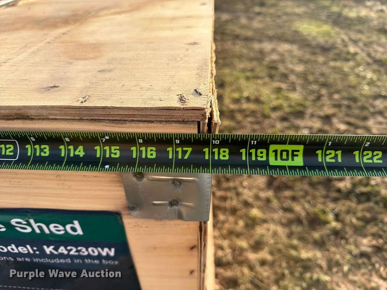 image for item EX4418 KJ K4230W metal shed