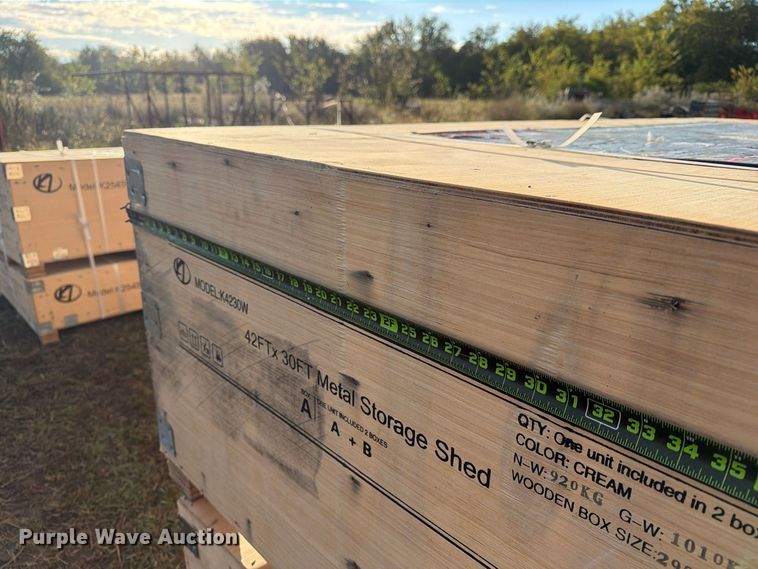 image for item EX4418 KJ K4230W metal shed