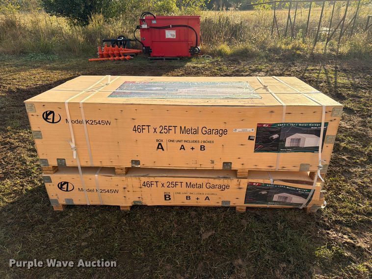 image for item EX4419 KJ K2545W metal garage