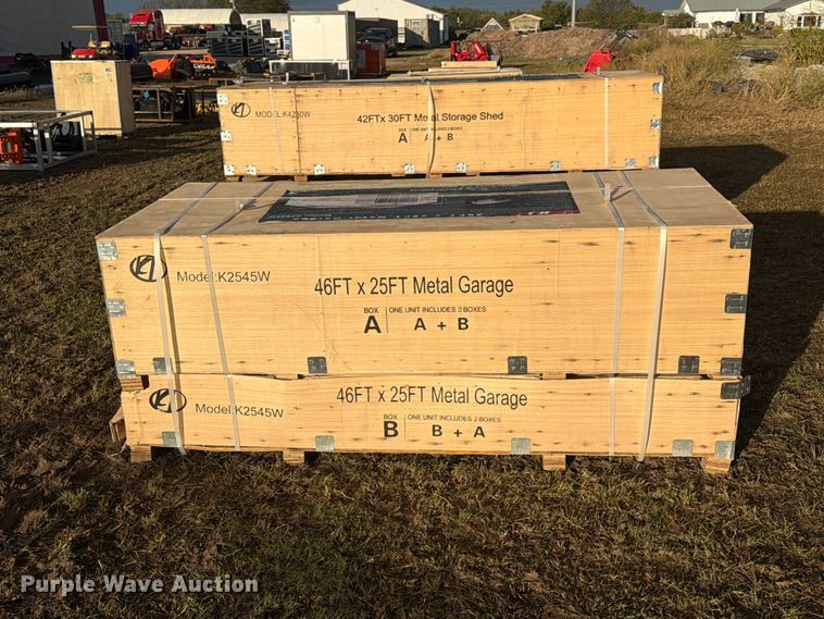 image for item EX4419 KJ K2545W metal garage