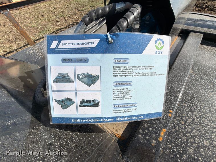 image for item EX4428 2026 Mower King SSRC skid steer brush mower