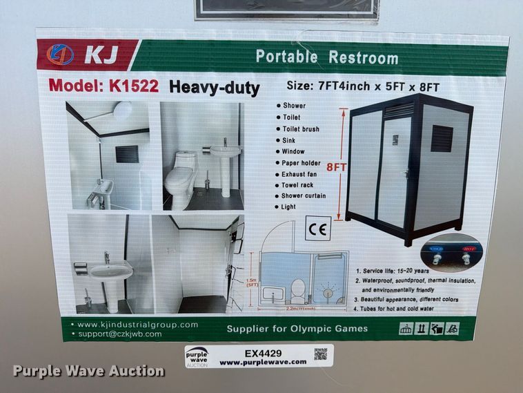 image for item EX4429 KJ K1522 portable restroom