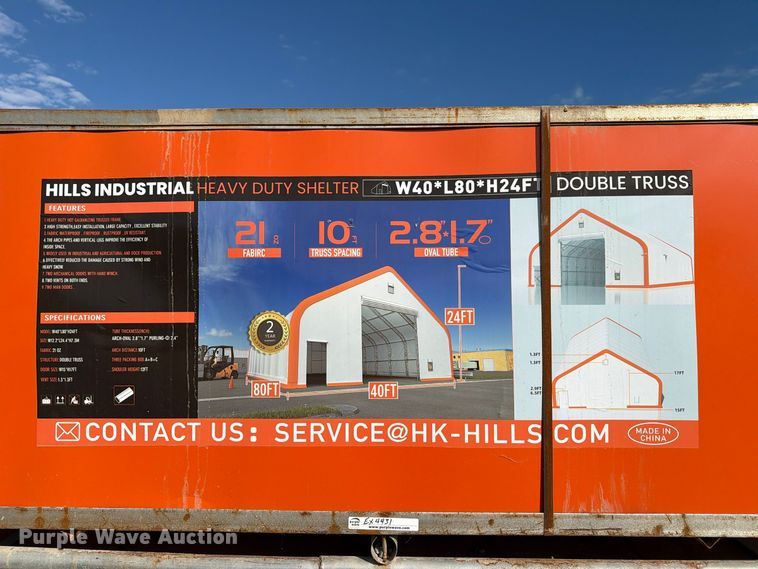image for item EX4431 2026 Hills Industrial 408024 Storage Building 