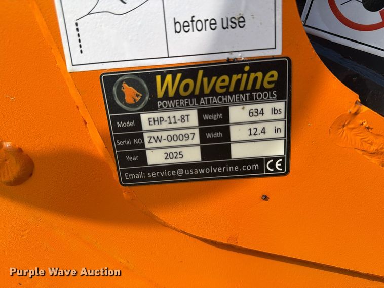 image for item EX4438 2025 Wolverine EHP-11-8T excavator pulverizer