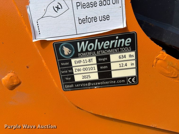 image for item EX4439 2025 Wolverine ?HP-11-8T excavator pulverizer 