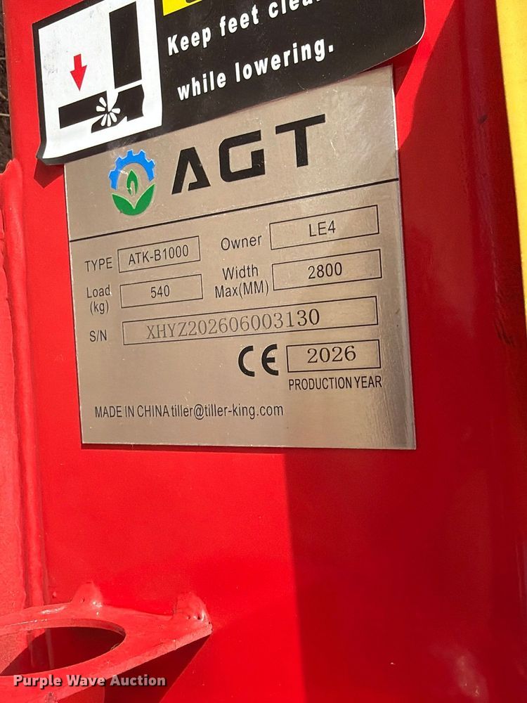 image for item EX4440 2026 AGT ATK-B1000 two post vehicle lift
