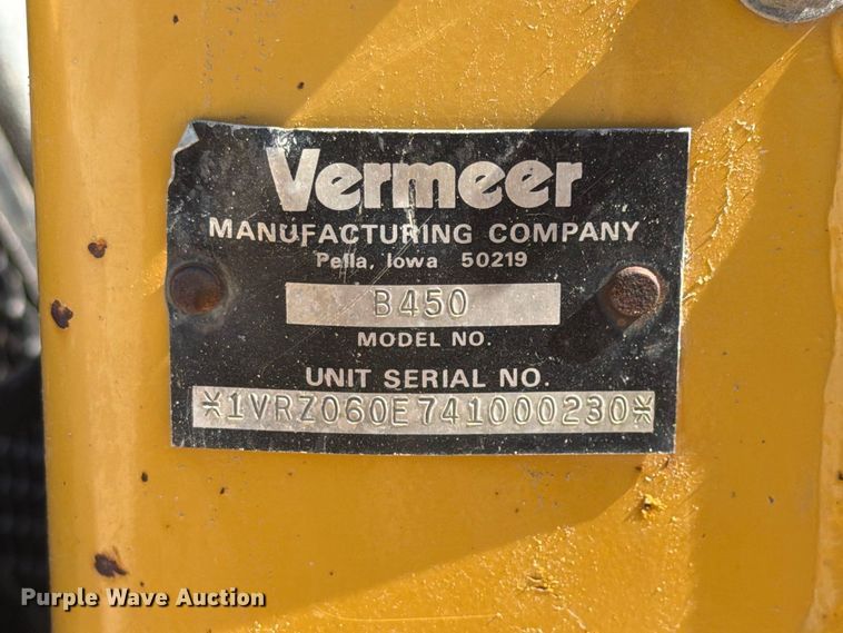 image for item EX4630 2004 Vermeer RT450 trencher