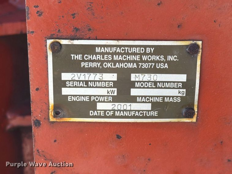 image for item EX4632 2001 Ditch Witch 7610 trencher