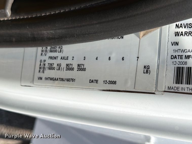 image for item FB5042 2009 International WorkStar 7400 crane truck