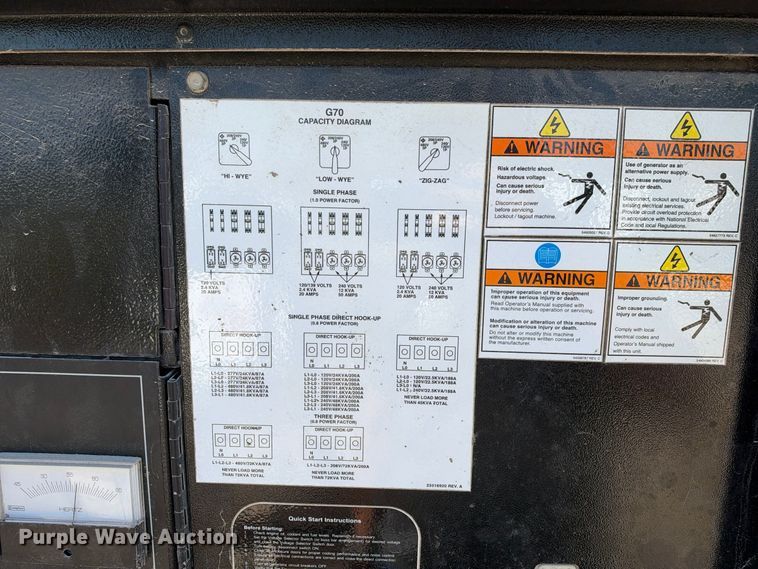 image for item FB8417 Doosan G70 generator
