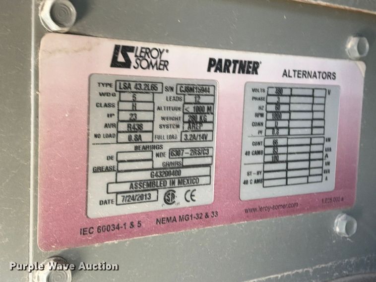 image for item FB8417 Doosan G70 generator