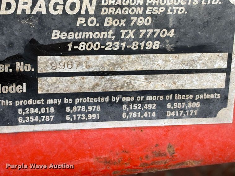 image for item FB8441 Dragon frac tank trailer