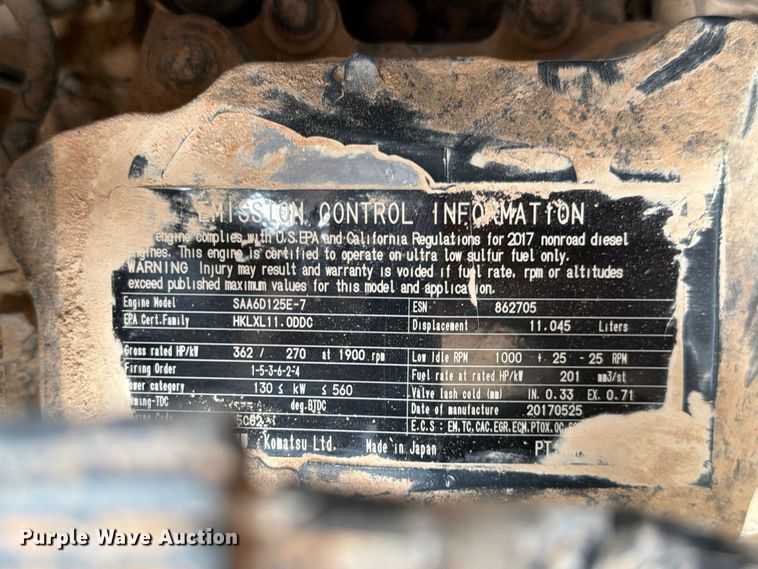 image for item FC0015 2018 Komatsu PC490LC-11 excavator