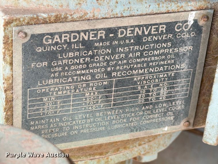 image for item FC0022 Gardner Denver WH125 air compressor