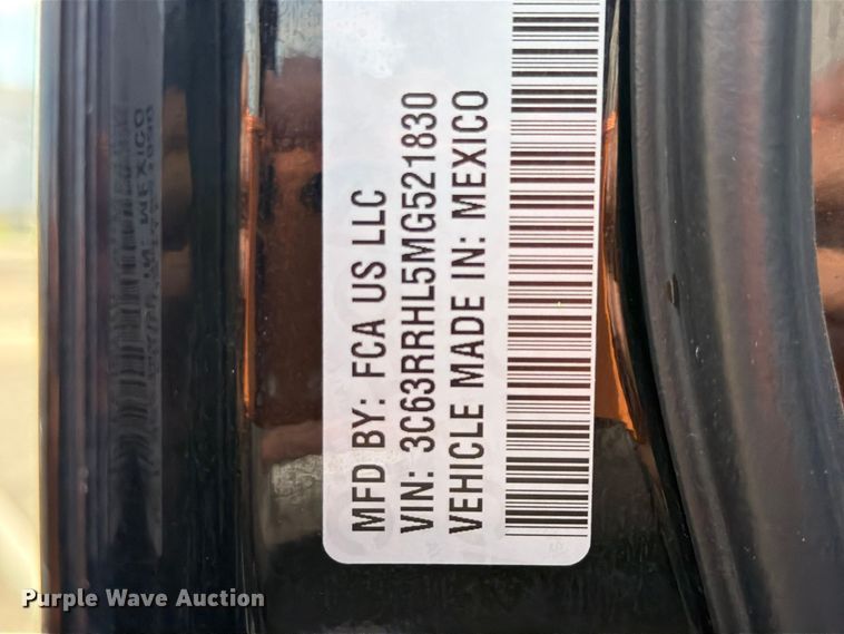 image for item FC0062 2021 Ram 3500 crew cab tow truck