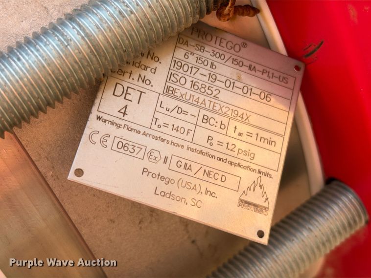 image for item FC0483 Flame arrester skid