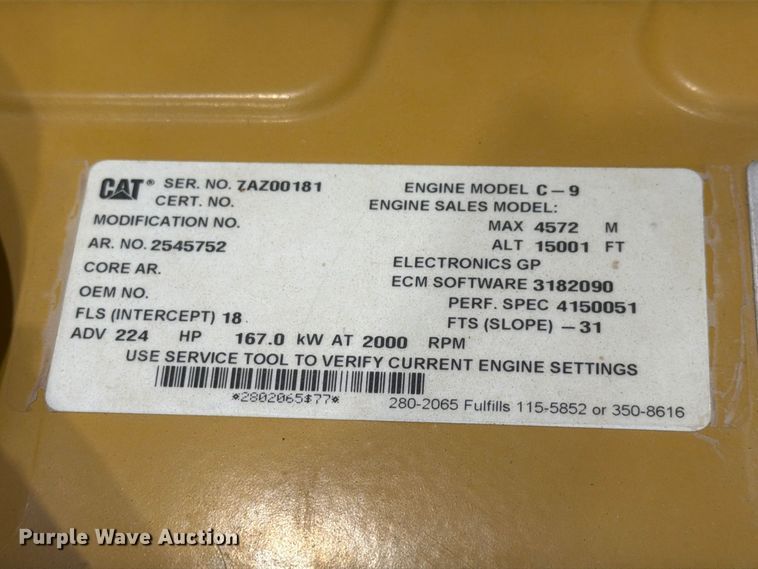 image for item FC0484 Caterpillar C9 engine