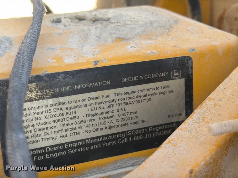 image for item FG0792 2000 John Deere 544H wheel loader