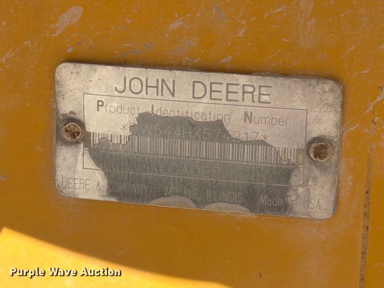 image for item FG0792 2000 John Deere 544H wheel loader