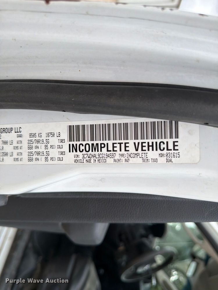 image for item FG0823 2012 Dodge Ram 5500HD bucket truck
