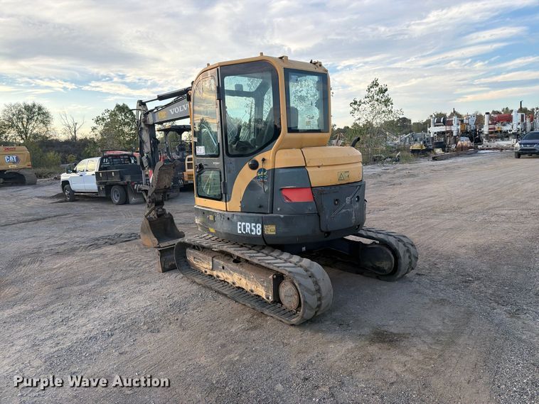 image for item FI0456 2007 Volvo ECR58 mini excavator
