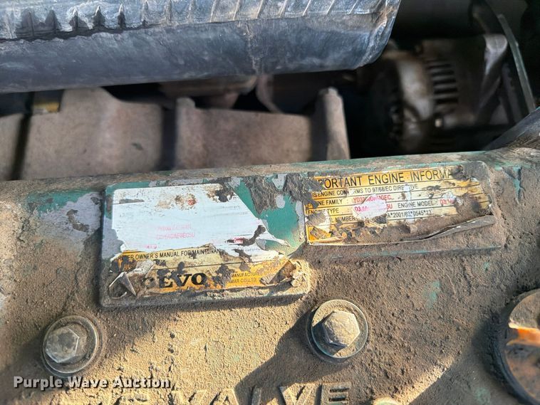 image for item FI0456 2007 Volvo ECR58 mini excavator